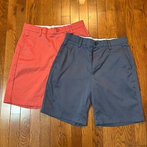 Men's Red and Blue Shorts
